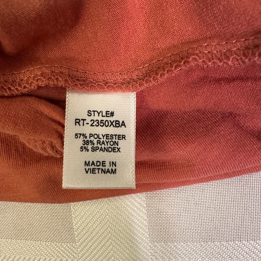 💚🧡NWOT 2 Pack of Zenana Buttery-soft Short‎ Sleeve Scoop Neck Tops, 2X - Picture 8 of 11